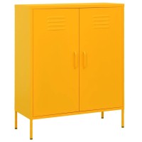 vidaXL Storage Cabinet Mustard Yellow 31.5