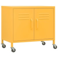 vidaXL Storage Cabinet Mustard Yellow 23.6