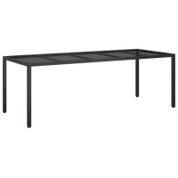 vidaXL Patio Table Black 98.4