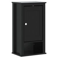 vidaXL Bathroom Wall Cabinet BERG Black 15.7