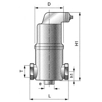 Rep Rite Burk VTP 050 FT Spirovent Air Eliminator Thread - Spirotop 1/2