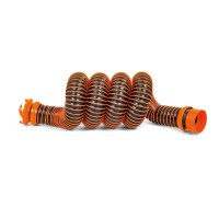 Camco RhinoEXTREME 5-Foot Camper/RV Sewer Hose Kit | Features TPE Technology for Abrasion Resistance and Crush Protection | Includes Pre-Attached Rhino Swivel Fittings (39865)