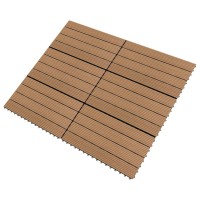 vidaXL Decking Tiles 6 pcs WPC 23.6