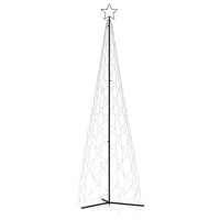 vidaXL Christmas Cone Tree Cold White 500 LEDs 3x10 ft