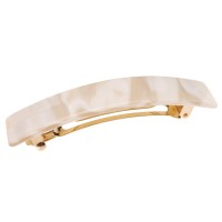 France Luxe Classic Rectangle Hair Barrette Alba Classic French Design For Everyday Wear