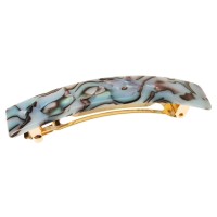 France Luxe Classic Rectangle Hair Barrette South Sea Classic French Design For Everyday Wear