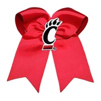 Divine Creations Ncaa Cincinnati Bearcats Cheer Bow One Size Redblack