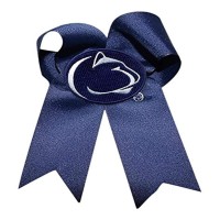 Divine Creations Ncaa Penn State Nittany Lions Cheer Bow One Size Navywhite