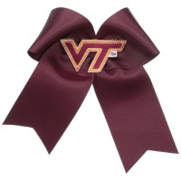 Divine Creations Ncaa Virginia Tech Hokies Cheer Bow One Size Maroonorange