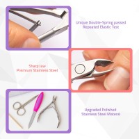 Utopia Care Cuticle Trimmer With Cuticle Pusher Nail Cuticle Trimmer Set Manicure Kit Pedicure Kit Sharp Cuticle Nippers Pro