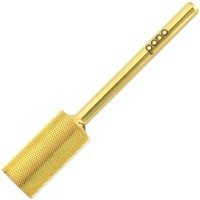 Pana Professional 332 Shank Size Flat Top Large Barrel Gold Carbide Bit Extra Fine Grit Nail Drill Bit For Dremel Machine