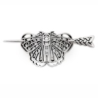 Haquil Wicca Gothic Celtic Vintage Hollow Moth Butterfly Hairpin Hair Stick Barrettes Hair Accessory For Women