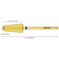 Pana 2Way Volcano Carbide Bit 332 Shank Size Gold Medium Grit Two Way Rotate Use For Both Left And Right Handed Fast R