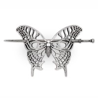 Haquil Vintage Antique Medieval Hollow Butterfly Hairpin Hair Stick Hair Accessory For Women