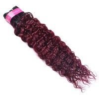 Feel Me Ombre Water Wave Hair 1B99J Dark Root Burgundy Ombre Brazilian Hair Bundles 8A Unprocessed Brazilian Virgin Hair 100 O