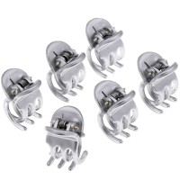 Camila Paris Cp2914 French Hair Clip For Women Set Of 6 Extra Small Silver Girls Hair Claw Clip Jaw Fashion Durable Styling Ha