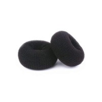 Extra Hair Donut Ring Bun Maker For Kids Chignon Shaper For Short And Thin Hair 25 Inch Black