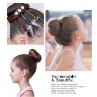 Extra Hair Donut Ring Bun Maker For Kids Chignon Shaper For Short And Thin Hair 25 Inch Black