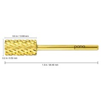 Usa Pana Professional 332 Shank Size Crystal Top Small Or Large Barrel Carbide Bit Nail Drill Bit For Dremel Machine Gold