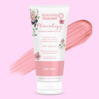 Umberto Giannini Flowerology Temporary Hair Color Mask Vegan Cruelty Free Deep Conditioning Mask 200Ml Rose Peach