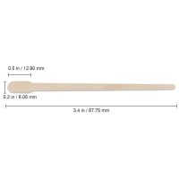 Beauticom Premium Wood Sticks Cuticle Pusher Manicure Pedicure Tools And Wooden Wax Spatula Applicator For Facial Hair Removal