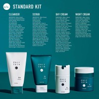 Standard Skin Care Kit 4Piece Face Cleanser Face Scrub Day Cream Night Moisturizer Gift Set Back To School Gifts