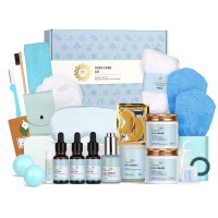 Spa Gifts For Women 28Pcs Ylang Ylang Facial Skin Care Set Includes Face Creambath Oilshower Accessories Body Facial Kit F