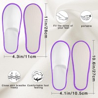 Geyoga 30 Pairs Spa Slippers Disposable Slippers Non Slip Unisex Closed Toe Disposable Slippers For Home Spa Travel Hotel Massag