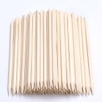 200Pcs Orange Wood Sticks For Nails Hoomboom Double Sided Cuticle Pusher Remover Nail Art Manicure Pedicure Tool For Manicure P