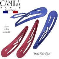 Camila Paris Cp1330H French Hair Barrettes And Snap Clips For Women Strong Hold Metal Side Slidein Pins For Styling Hair Acces