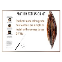 21 Natural Color Hair Feathers 9 14 Long Feathers For Hair Extension Diy Kit Eyecatching Design 20 Microlink