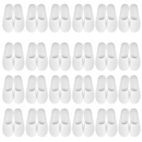 Geyoga 24 Pairs Spa Slippers Disposable Slippers For Guest Bulk Non Slip Soft Closed Toe Slippers Guest Women House Indoor Bathr