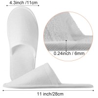 Geyoga 24 Pairs Spa Slippers Disposable Slippers For Guest Bulk Non Slip Soft Closed Toe Slippers Guest Women House Indoor Bathr