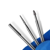 Cuticle Bit For Nail Drill Corfulra 3Pcs Nail Drill Bits Professional Carbide Bits For Nails Nail Buffer Bit Nail Trimer Under