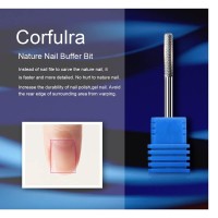 Cuticle Bit For Nail Drill Corfulra 3Pcs Nail Drill Bits Professional Carbide Bits For Nails Nail Buffer Bit Nail Trimer Under