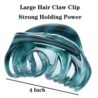 Liasun 4 Large Hair Claw Clipacrylic Strong Holding Power Hair Clips Hairgrip For Women And Girls Hair Barrettes For For Thick