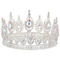 Cocide Queen Crown For Women Crystal Tiara For Girl Rhinestones Headband Princess Hair Accessories For Birthday Party Bridal Pro