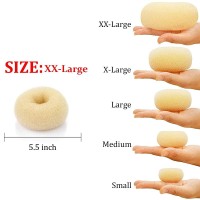 Hair Donut Bun Maker Blonde Ring Style Bun Chignon Hair Increase Doughnut Shaper For Thick And Long Hair Xxlarge 55 Inchb