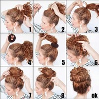 Twistytielb Hair Bun Maker 2Pcs Xlarge 45 Inch Beige Ring Style Bun Chignon Hair Large Doughnut Shaper For Thick And Long Ha