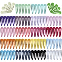 Snap Mini Hair Clips 100Pcs Premium Kids Barrettes Metal Non Slip Hair Bow Clips For Girls Toddlers Hair Accessories 2Inches 2