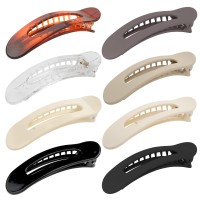 Acouint Hair Clips Set For Women 8 Pack Alligator Flat Claw French Barrettes For Sectioning And Styling Nonslip Large Duc