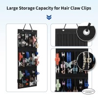 Hanging Hair Claw Clips Holder For Women Claw Hair Clips Storage Organizer For Lady Hair Banana Barrettes And Butterfly Jaw Cl