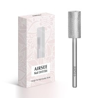 Airsee Tungsten Carbide Acrylic Nail Drill Bit Efile Electric File Machine Head Tip For Manicure Polishing Art Remove Gel 332