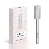 Airsee Tungsten Carbide Acrylic Nail Drill Bit Efile Electric File Machine Head Tip For Manicure Polishing Art Remove Gel 332