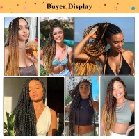 Braiding Hair Pre Stretched 8 Packs Prestretched Braiding Hair 30 Inch Ombre Braiding Hair Itch Free 1B3027 Yaki Synthetic