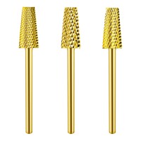 3Pcs Premium 332 Tapered Barrel Carbide Nail Drill Bits Drill Bits For Electric Dremel Drill Machine Nail Art Design Manicu