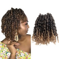 Passion Twist Hair 8 Inch 7 Packs Pretwisted Short Passion Crochet Twist Hair Prelooped Crochet Passion Twist Soft Braidst27