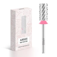 Airsee Tungsten Carbide Acrylic Nail Drill Bit Efile Electric File Machine Head Tip For Manicure Polishing Art Remove Gel 332