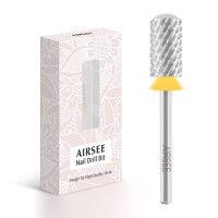 Airsee Tungsten Carbide Acrylic Nail Drill Bit Efile Electric File Machine Head Tip For Manicure Polishing Art Remove Gel 332