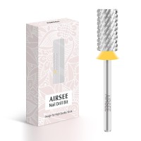 Airsee Tungsten Carbide Acrylic Nail Drill Bit Efile Electric File Machine Head Tip For Manicure Polishing Art Remove Gel 332